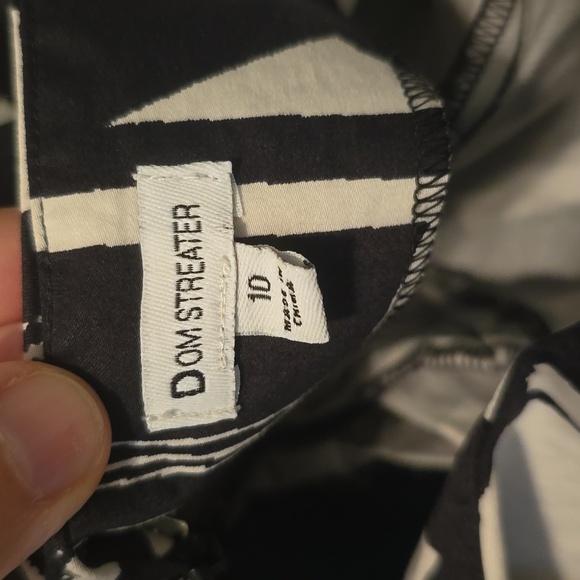 Dom Streater Abstract Print Dress With Balloon Hemline Size 10 (0728C) - Picture 6 of 9